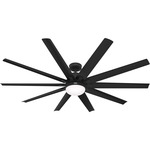 Overton Outdoor Ceiling Fan with Light - Matte Black / Matte Black