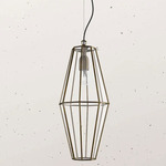 Rilegato Biconic Pendant - Burnished Brass / Clear