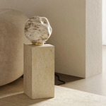 Stone Table Lamp - Brass / Stone Glass