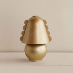 Brass Calla Portable Table Lamp - Brass / Brass Embellishments
