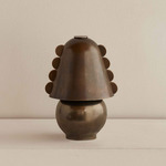Brass Calla Portable Table Lamp - Patina Brass / Patina Brass Embellishments