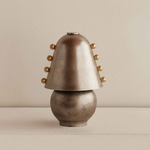 Brass Gemma Portable Table Lamp - Pewter / Brass Embellishments