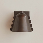 Brass Calla Wall Sconce - Blackened Brass / Blackened Brass Embellishments