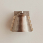 Brass Calla Wall Sconce - Pewter / Brass Embellishments