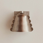 Brass Calla Wall Sconce - Pewter / Patina Brass Embellishments