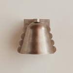 Brass Calla Wall Sconce - Pewter / Pewter Embellishments