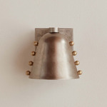 Brass Gemma Wall Sconce - Pewter / Brass Embellishments