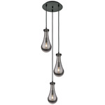 Owego Multi Light Pendant - Matte Black / Smoked