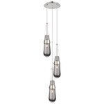 Milan Multi Light Pendant - Polished Nickel / Smoked