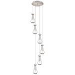 Owego Multi Light Pendant - Brushed Satin Nickel / Clear