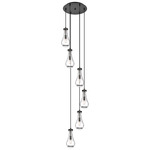 Owego Multi Light Pendant - Matte Black / Clear