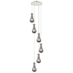 Owego Multi Light Pendant - Polished Nickel / Smoked