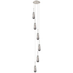 Milan Multi Light Pendant - Brushed Satin Nickel / Smoked
