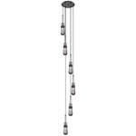 Milan Multi Light Pendant - Matte Black / Smoked