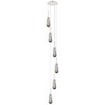 Milan Multi Light Pendant - Polished Nickel / Smoked