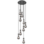 Owego Multi Light Pendant - Matte Black / Smoked