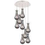 Owego Multi Light Pendant - Polished Nickel / Smoked