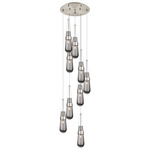 Milan Multi Light Pendant - Brushed Satin Nickel / Smoked