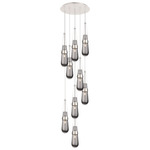 Milan Multi Light Pendant - Polished Nickel / Smoked