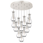 Owego Multi Light Pendant - Polished Nickel / Clear