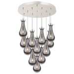 Owego Multi Light Pendant - Polished Nickel / Smoked