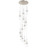 Milan Multi Light Pendant - Brushed Satin Nickel / Clear