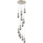Milan Multi Light Pendant - Brushed Satin Nickel / Smoked