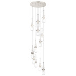 Milan Multi Light Pendant - Polished Nickel / Clear