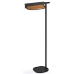 Omma Floor Lamp - Matte Black / Natural Cherry