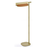 Omma Floor Lamp - Gold / Natural Cherry