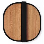 Omma Wall Sconce - Matte Black / Natural Cherry