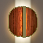 Omma Wall Sconce - Gold / Natural Cherry