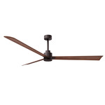 Alessandra Ceiling Fan - Textured Bronze / Walnut Tone