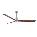 Alessandra Ceiling Fan - Brushed Nickel / Walnut Tone
