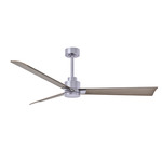 Alessandra Ceiling Fan - Brushed Nickel / Gray Ash Tone