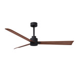 Alessandra Ceiling Fan - Matte Black / Walnut Tone