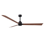 Alessandra Ceiling Fan - Matte Black / Walnut Tone