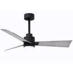 Alessandra Ceiling Fan - Matte Black / Barn Wood