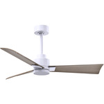 Alessandra Ceiling Fan - Matte White / Gray Ash