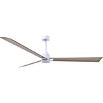 Alessandra Ceiling Fan - Matte White / Gray Ash