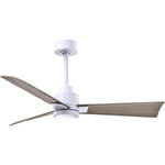 Alessandra Ceiling Fan - Matte White / Gray Ash