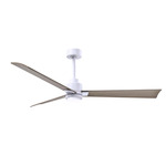 Alessandra Ceiling Fan - Matte White / Gray Ash Tone