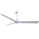 Alessandra Ceiling Fan - Matte White / Barn Wood