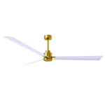 Alessandra Ceiling Fan - Brushed Brass / Matte White