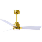 Alessandra Ceiling Fan - Brushed Brass / Matte White