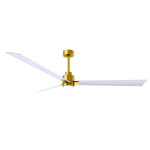 Alessandra Ceiling Fan - Brushed Brass / Matte White