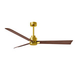 Alessandra Ceiling Fan - Brushed Brass / Walnut Tone