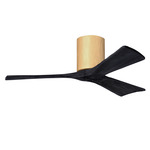 Irene Hugger Ceiling Fan - Light Maple / Matte Black