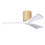 Irene Hugger Ceiling Fan - Light Maple / Matte White