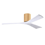 Irene Hugger Ceiling Fan - Light Maple / Matte White